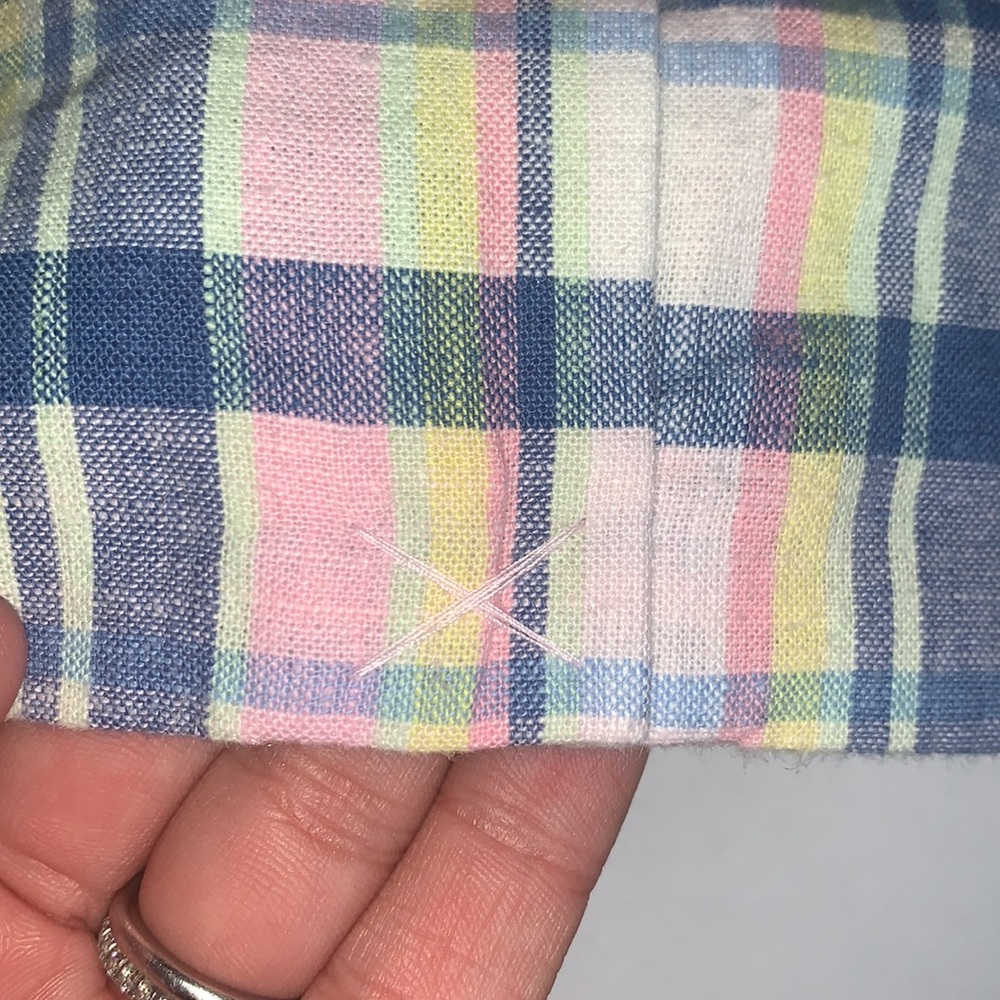Janie and Jack Blue and Pink Plaid Linen Blazer - NWT - Picture 7 of 9